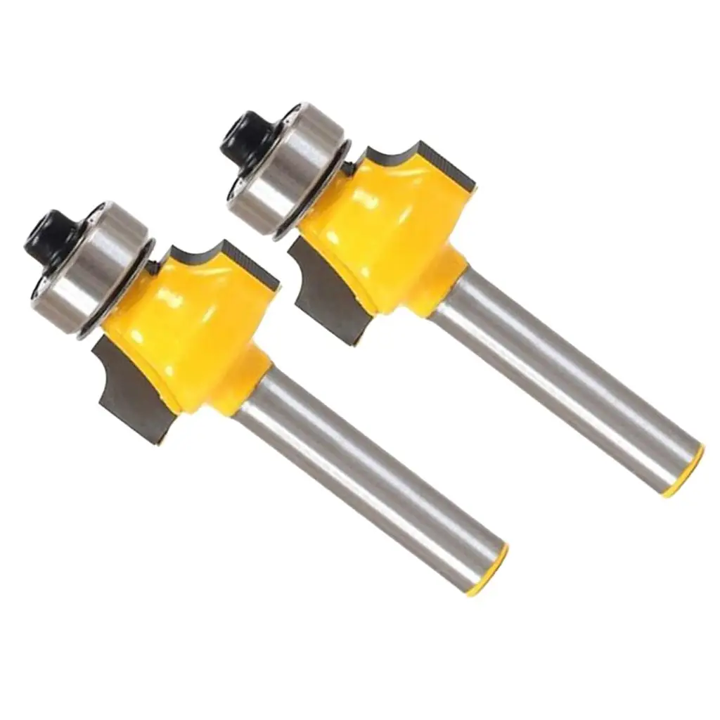 

Router Bit Set 1/4 Shank Alloy Radius Round over Cutter High Abrasion Woodworking Chisel for Electric Tools
