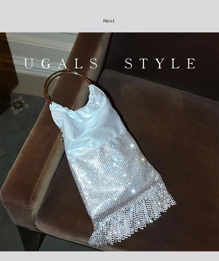 

Модная металлическая сумка-клатч с блестками и стразами, вечерняя сумочка для женщин, свадебная сумка для вечеринок
