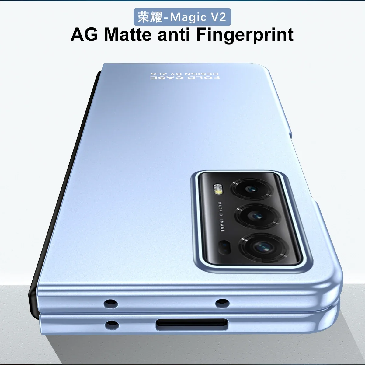 For Honor Magic V2 Phone Case 360 Full Coverage AG Frosting Cover Comes With Glass Front Film Ultra-light And Ultra-thin
