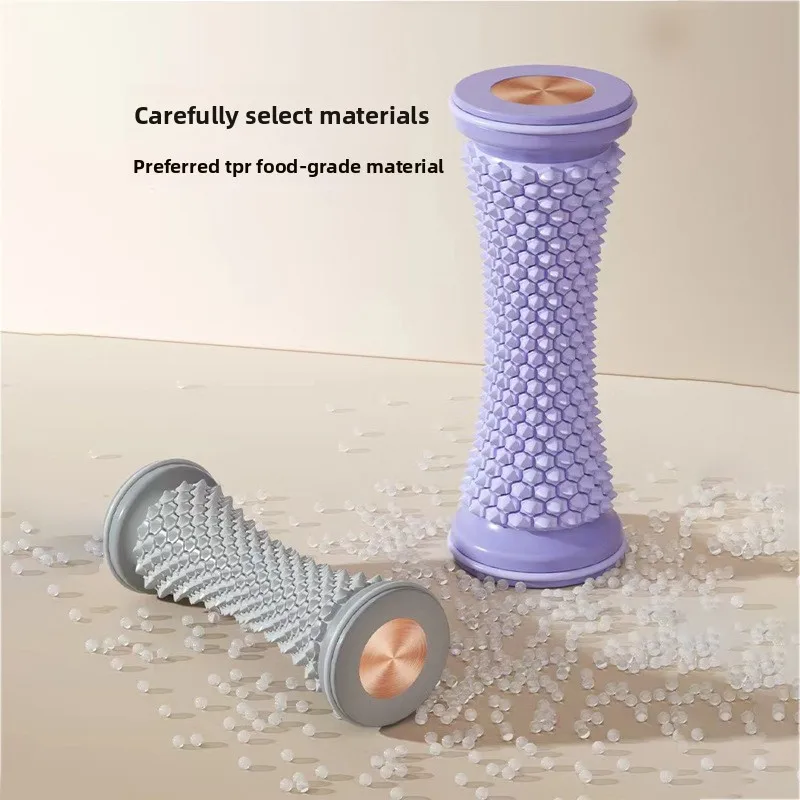 Yoga Fitness Foot Massage Roller, Plantar Fasciitis Relief Acupoint Massager, , Portable Foot Roller for Gym Home