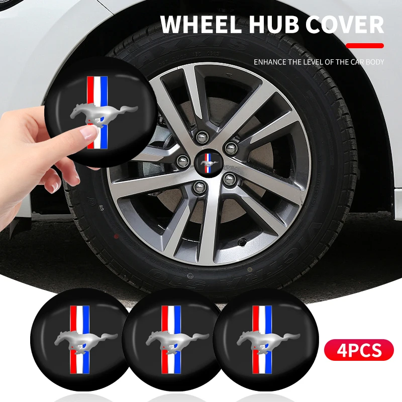 4pcs 56mm Auto Wheel Center Hub Caps Car Styling Stickers For Ford Focus Mk2 Mk3 Party Ranger Mondeo Mk4 Mustang Max Fiesta