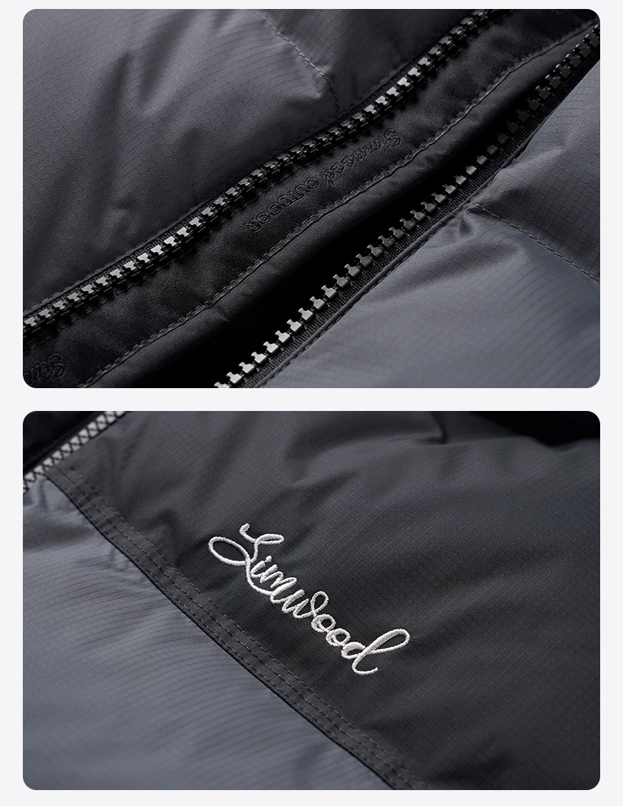 SIMWOOD 2026 Winter New Warm 90% White Duck Down Coat Men Warm Repellent Windproof High Quality Plus Size Jackets