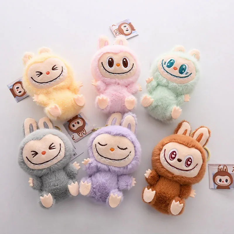 

Kawaii Labubu Plush Keychain Cartoon Doll Backpack Pendent Accessories Women Gifts