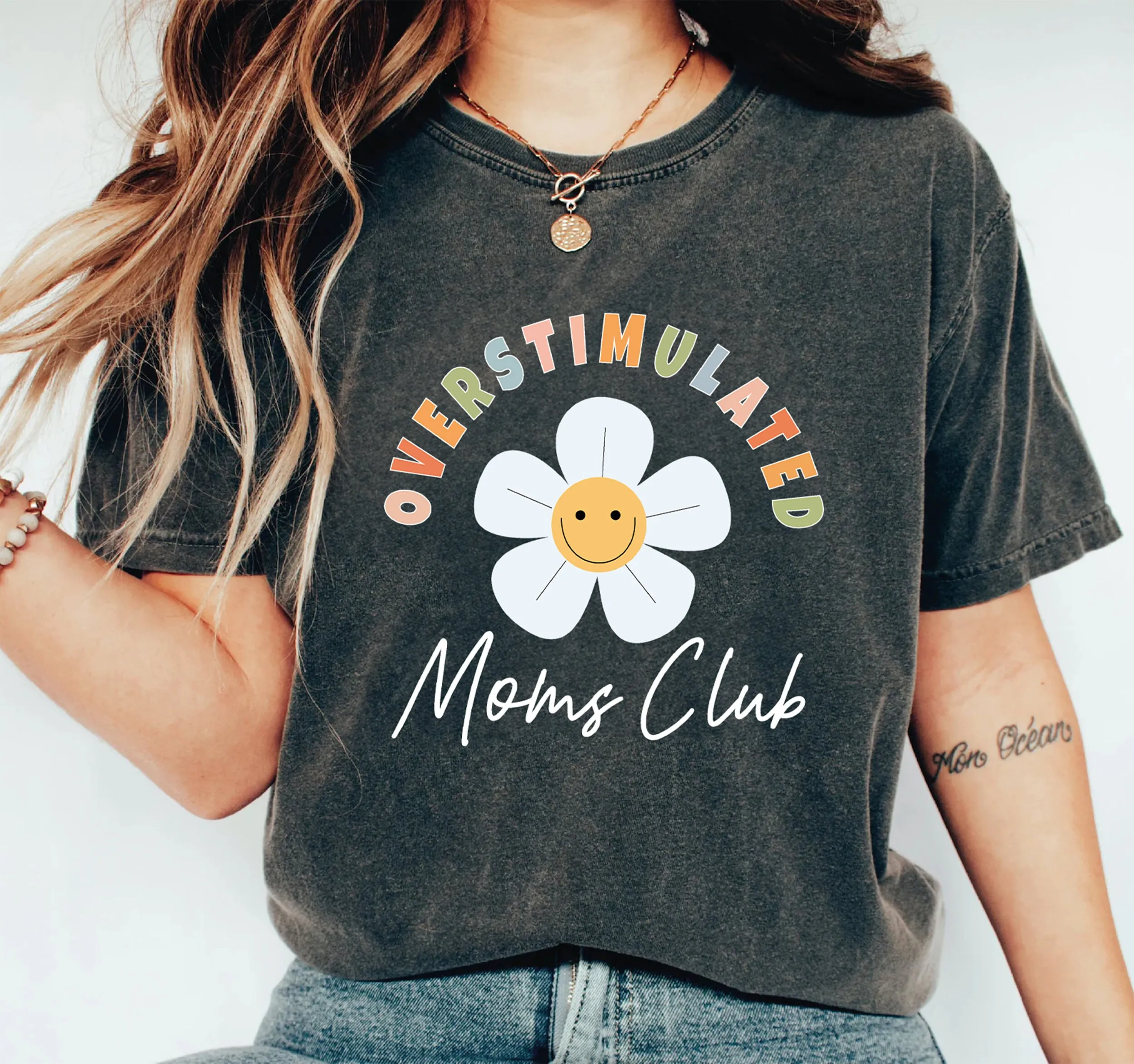 

Comfort Colors Overstimulated Moms Club T Shirt Mama Life Mothers Day Birthday
