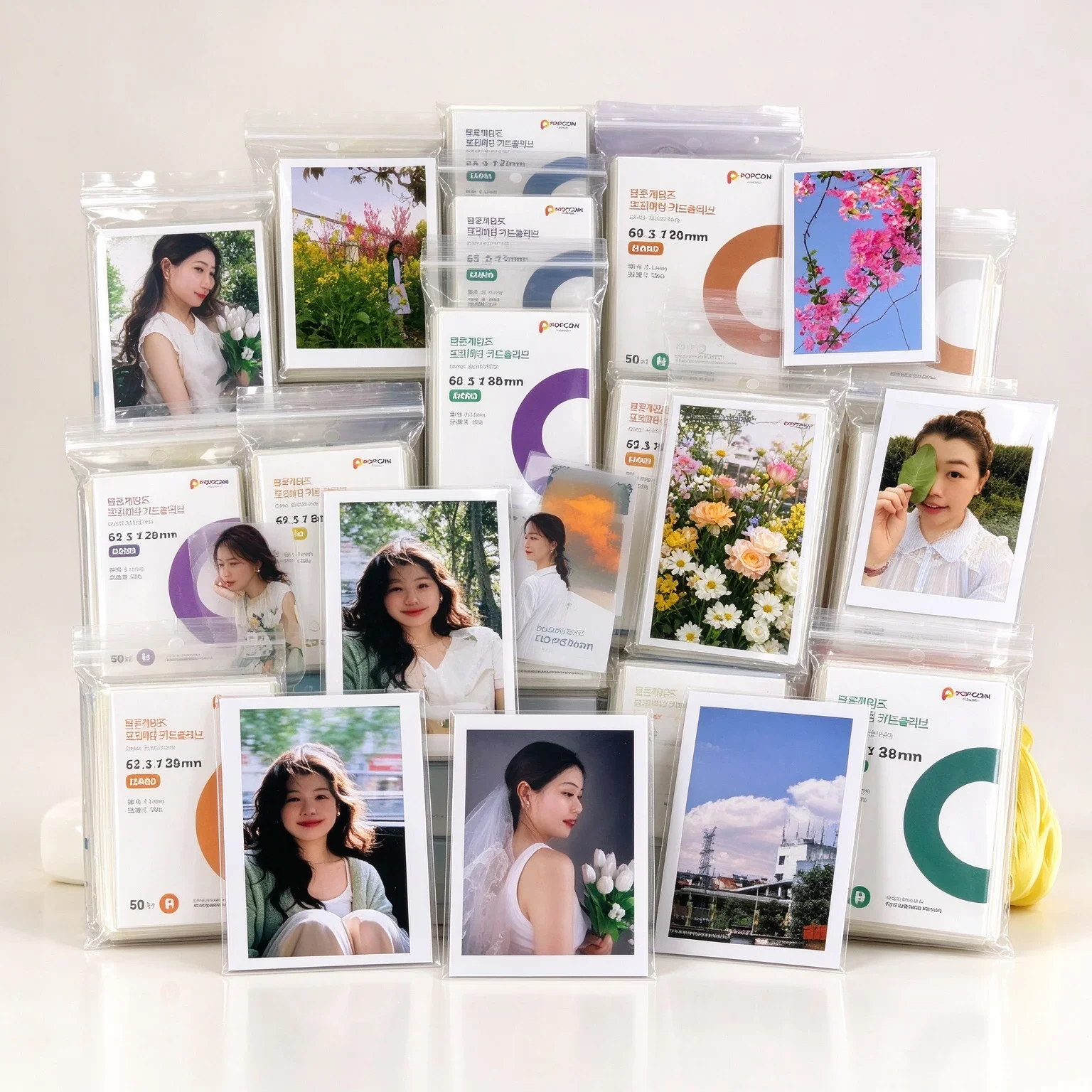 50Pcs 63.5x88mm Hard Card Sleeves Thick Trading Card Protectors Acid-Free PVC-Free Deck Protector for TCG Standard Cards