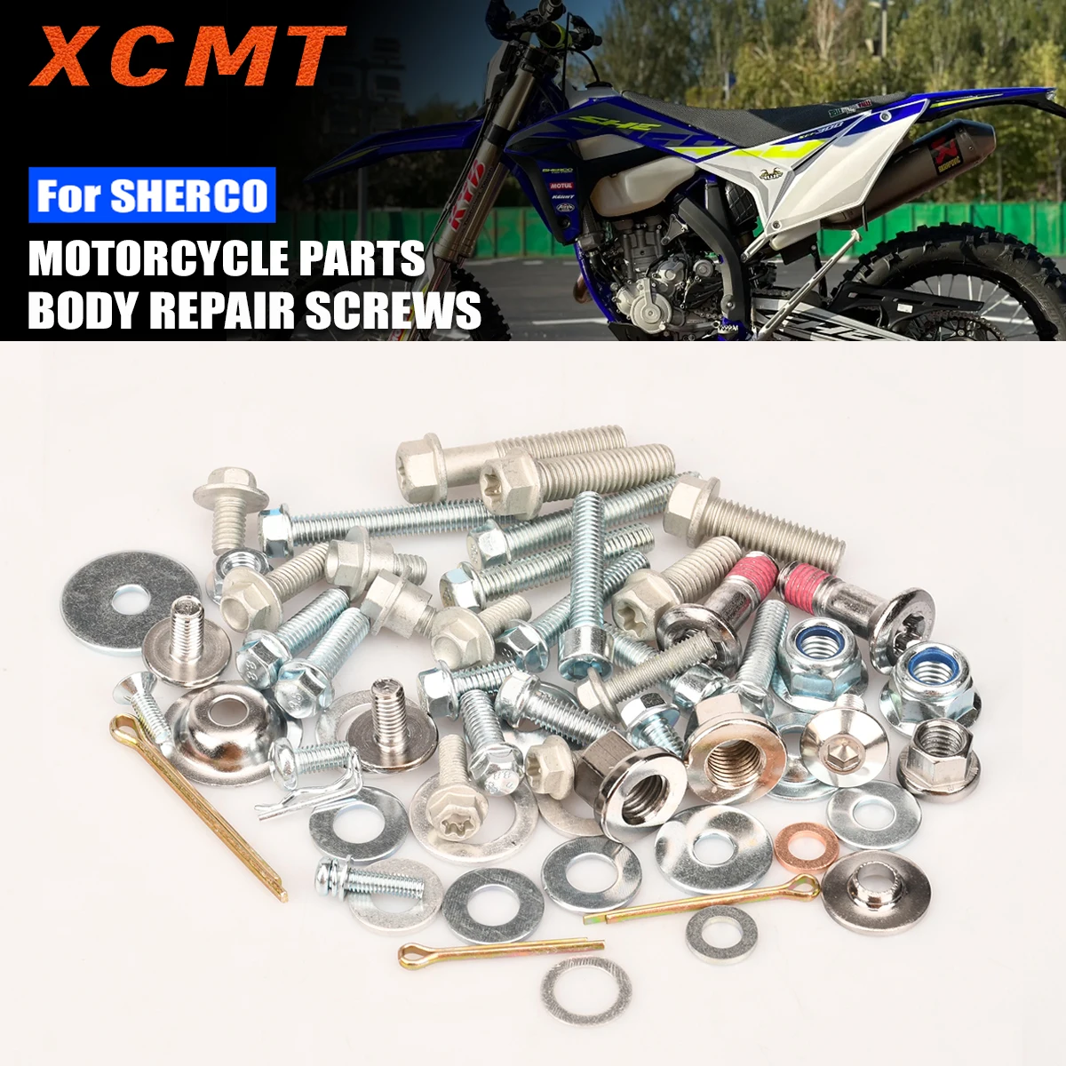 Off-Road Motorcycle For SHERCO SC SCF SE SEF SEF-R SE-R SE-Factory 125-500 2013-2025 Fairing Fender Screw Bolt Kit Set