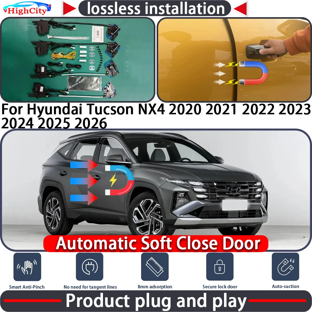 

Electric Closing Door Lock Actuator for Hyundai Tucson NX4 2020 2021 2022 2023 2024 2025 2026 Soft Close Power Latch System