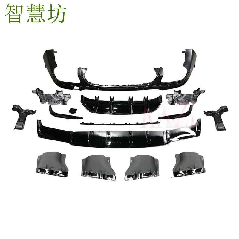 

Suitable For 2020 Mercedes-Benz GLC260 300 Modified With GLC63S AM-G Rear Lip Spoiler And Four Exhaust Tips