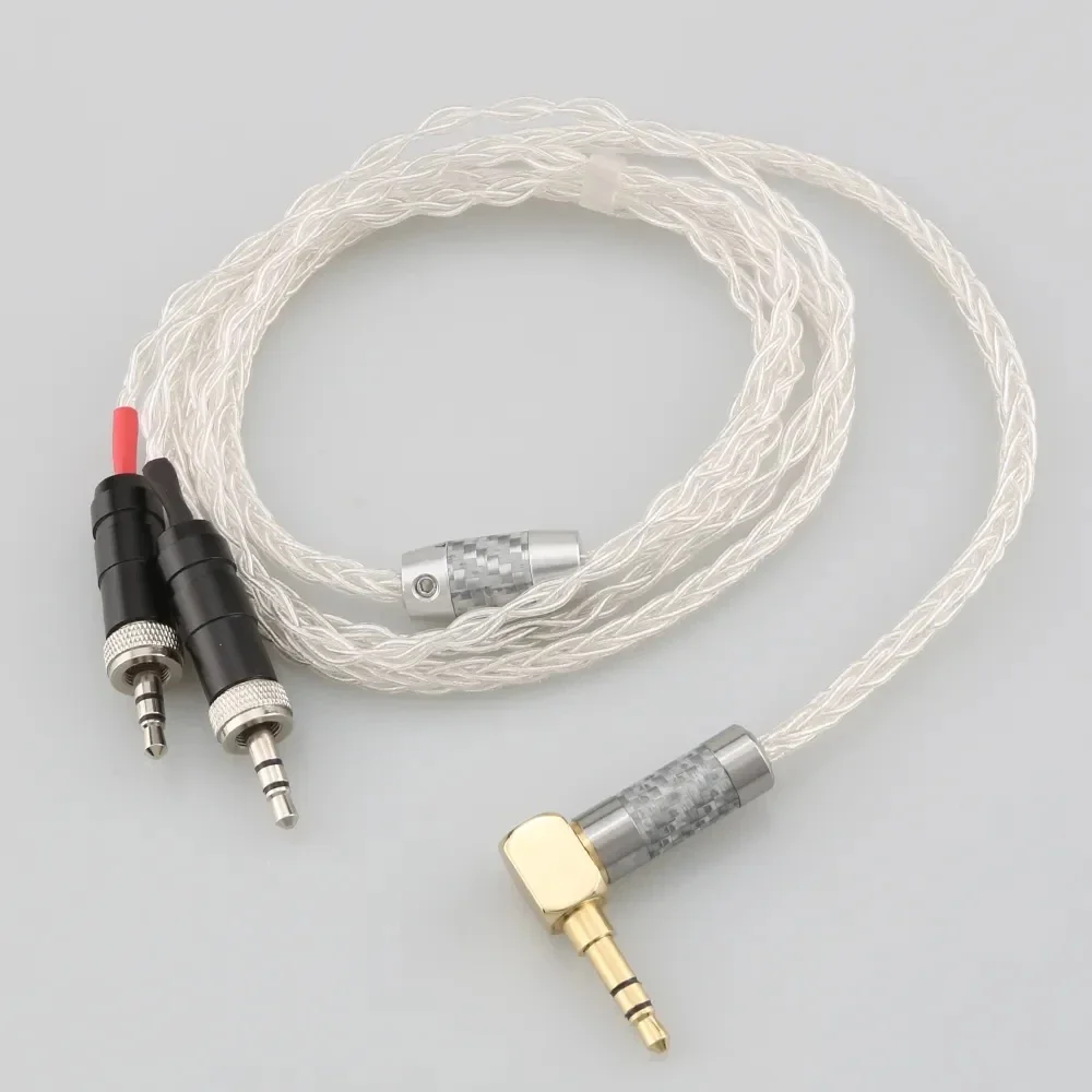 

4.4mm XLR 2.5mm 3.5mm 99% Pure Silver 8 Core Earphone Cable For Sony MDR-Z1R MDR-Z7 MDR-Z7M2 With Screw To Fix