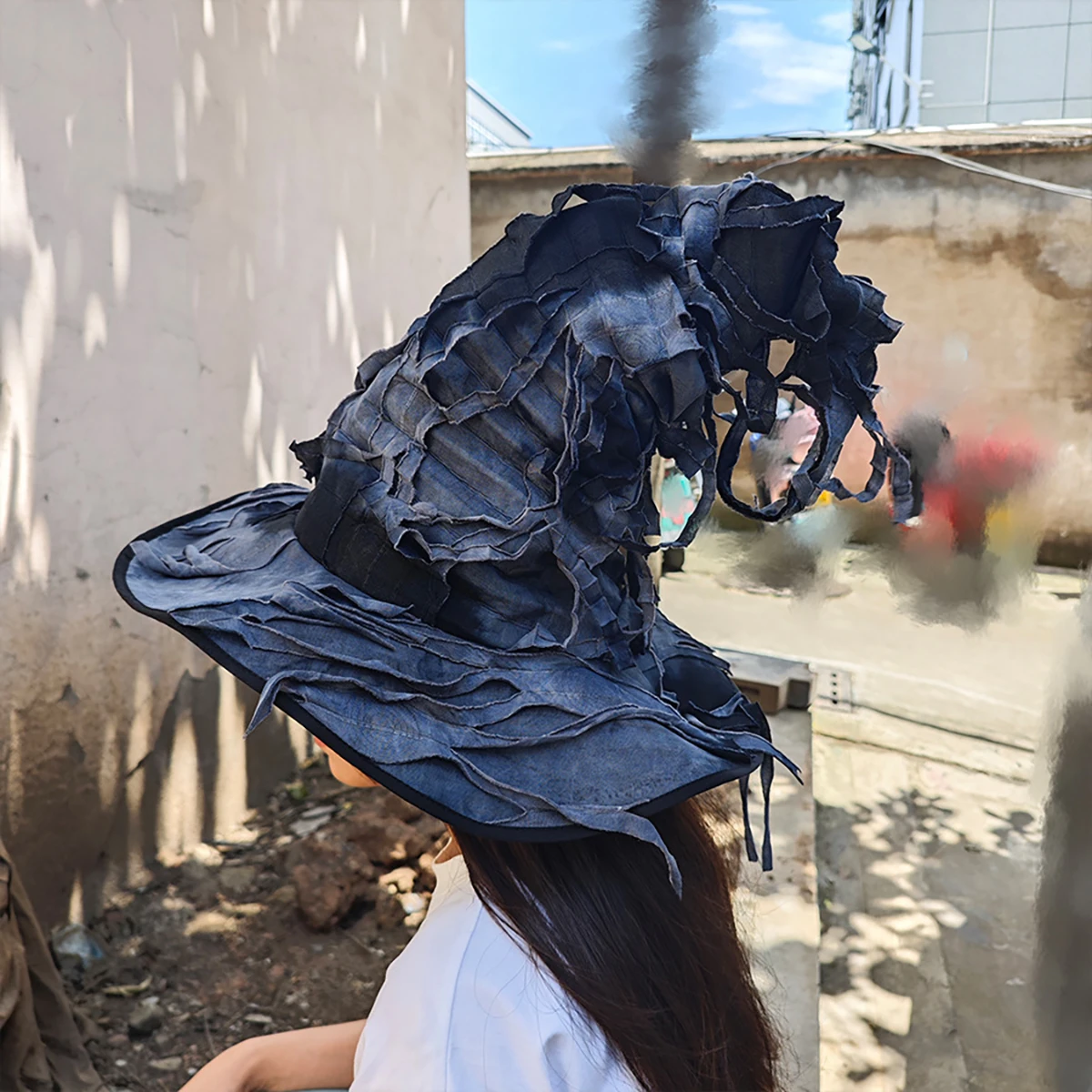 Halloween cosplay cowboy Witch Hat - Imitation old wizard costume hat - Wizard Costume Accessories Handmade War hat