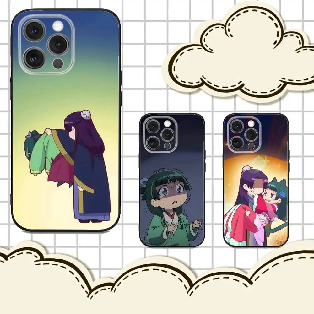 

Apothecary Diaries Maomao Phone Case For iPhone 16e,16,15,14,13,12,11,Pro,X,XS,Max,XR,Plus,Mini Soft Black Cover