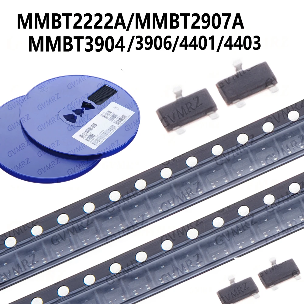 50/100/3000PCS SOT23 MMBT2222A MMBT5401 MMBT3904 MMBT5551 MMBT4403 MMBT3906 MMBT2907A MMBT4401 MMBTA42 MMBTA92 MMBTA44 SOT23