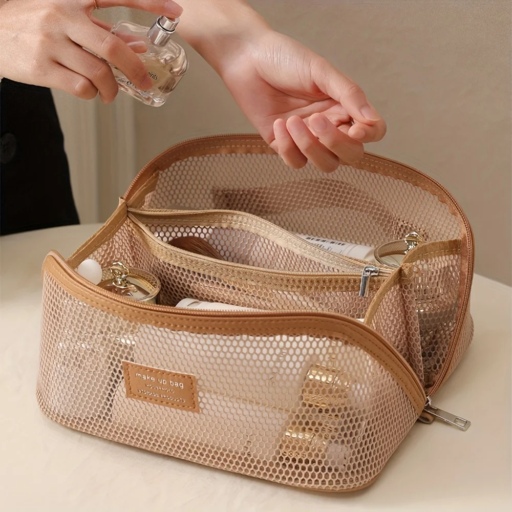 Makeup Organizer Female Toiletry Kit Bag Make Up Case Storage Pouch Luxury Lady Box, Cosmetic Bag, Organizer Bag For Travel Zip
