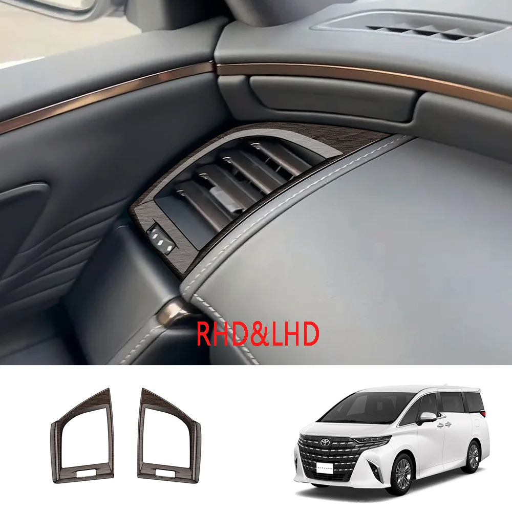 

LHD RHD для Toyota Alphard Vellfire 40 серии 2023 2024 ABS, боковая крышка для воздуховода, крышка на вентиляционное отверстие переменного тока, отделка, автомобильные аксессуары