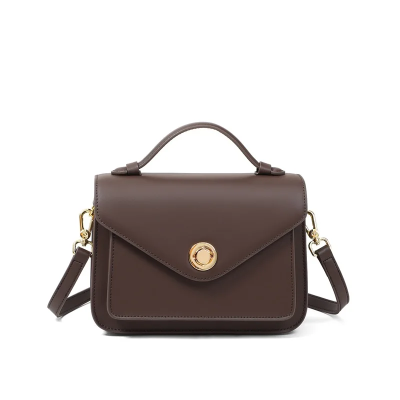 

Women Genuine Leather Postman Shoulder Bags Female Large Capacity Casual Crossbody Bag Lady Cowhide Fashion Commuting Handbags