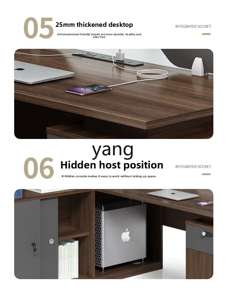 Ltt simple y moderno asiento para personal de 4 personas asiento para tarjeta de personal de oficina 6 partición de pantalla