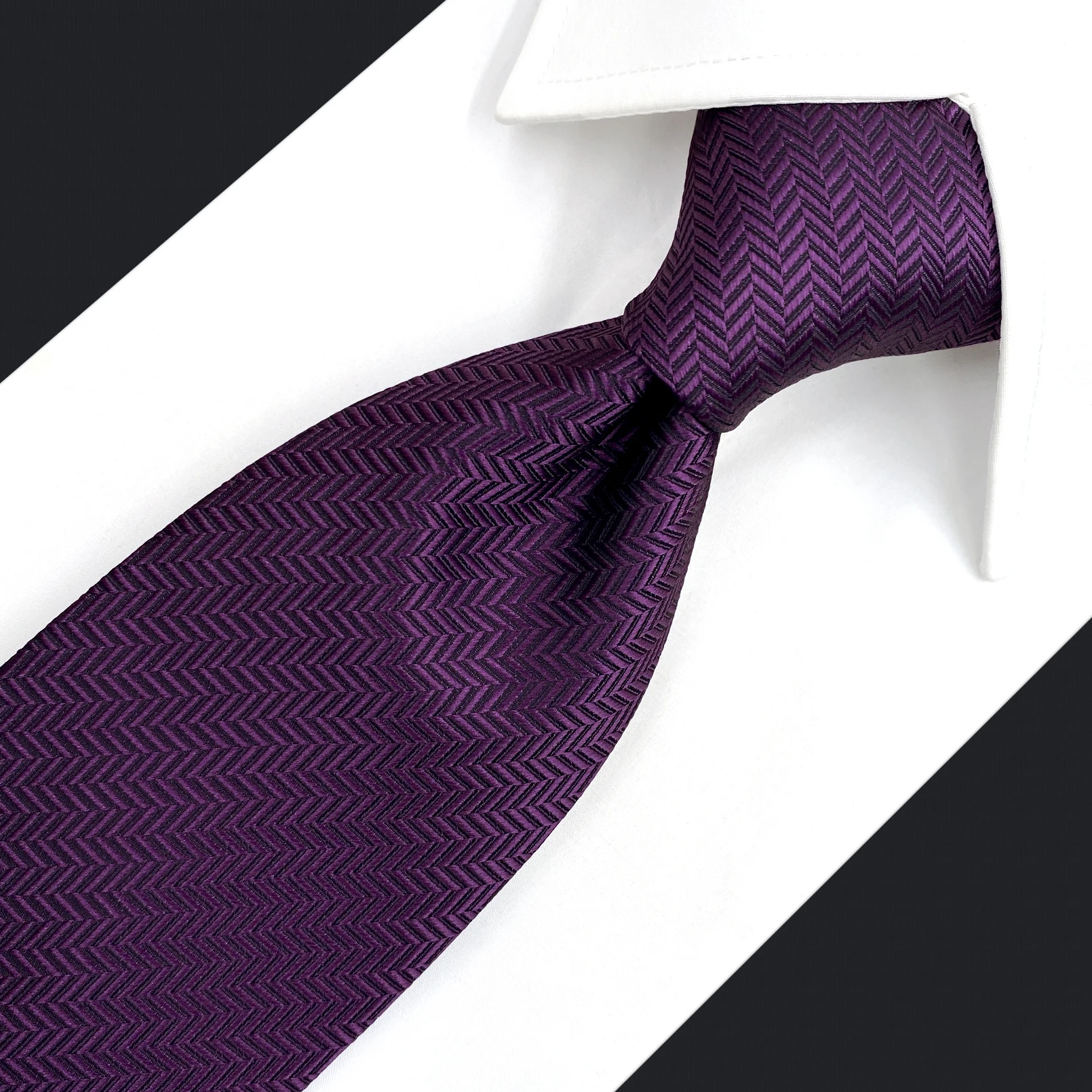 Conjunto de gravata roxa sólida masculina c11, gravatas clássicas para casamento, acessórios para vestido, tamanho extra longo