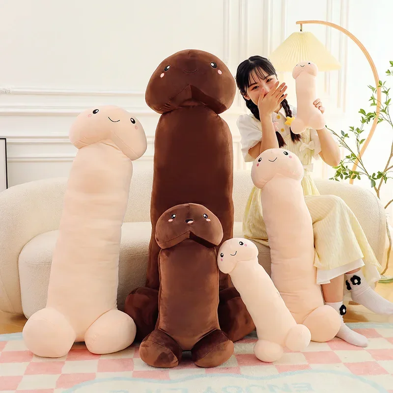 Trick Penis Simulation Plush Toys Boys Dick Plushie Real-life Penis Hug Pillow Stuffed Sexy Interesting Gifts For Girlfriend