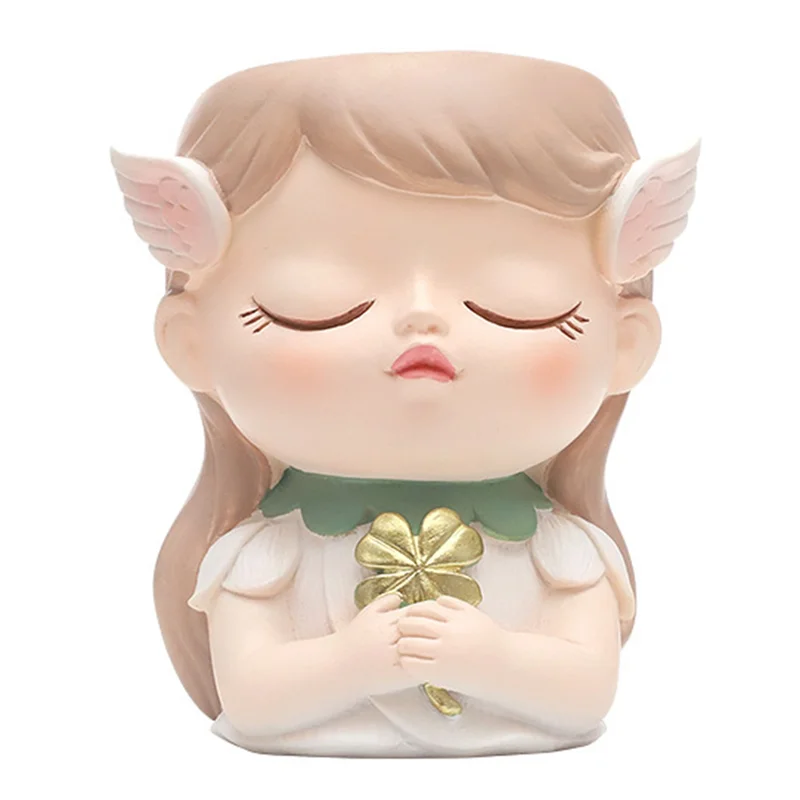 

CYL-Silicone Mold Flower Fairy Prayer Flower Pot Resin Gypsum Crystal Dropping Glue Tool DIY Handmade Crafts