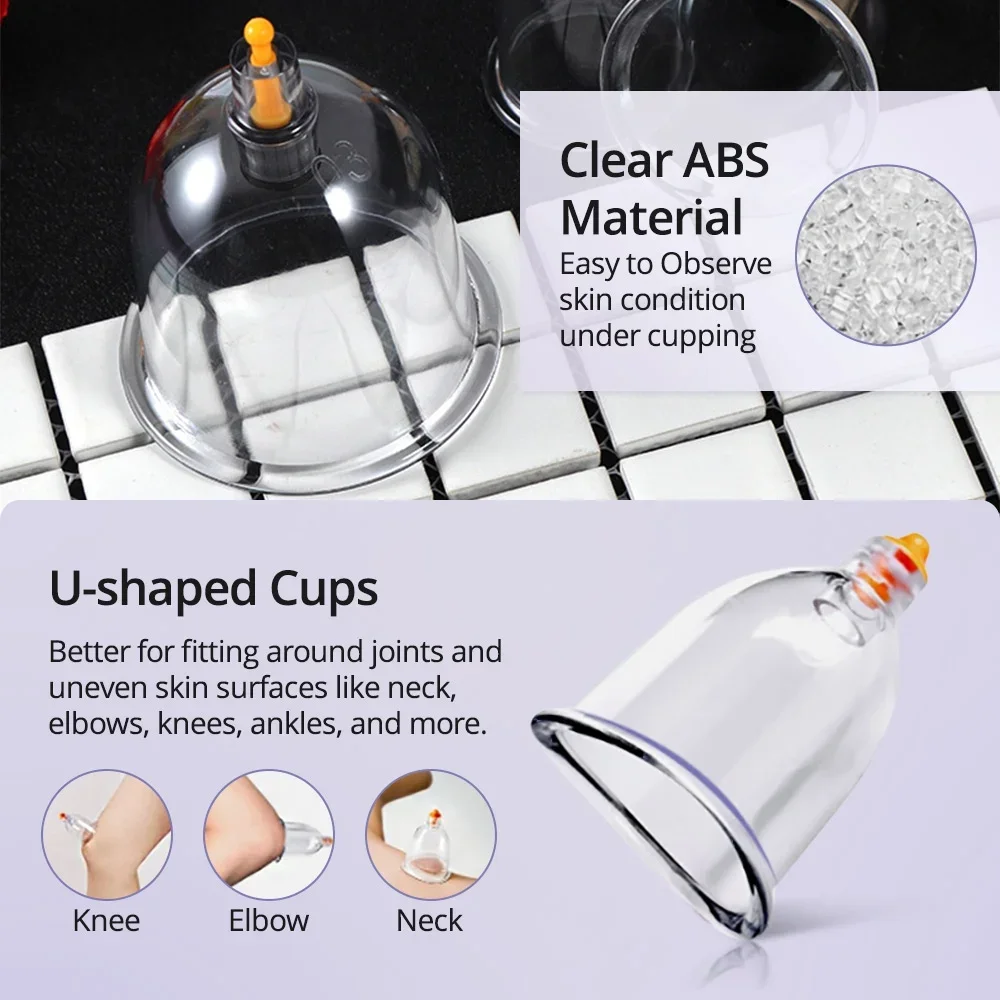 22 Cans For Massage Vacuum Cupping Set Chinese Medicine Physiotherapy Cellulite Body Cups Cupping Therapy Heathly Care