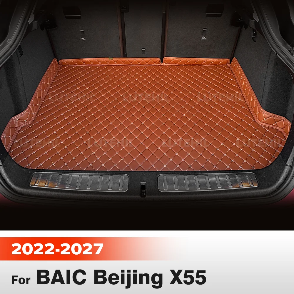 

Для BAIC Beijing X55 DR Tiger Six 2022-2027 26 25 24 23 Коврик для багажника автомобиля Коврик для багажника Внутренняя защита Аксессуары Ковер