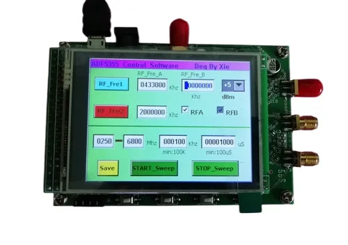 

ADF5355/5455 Module, Touch Color Screen, Sweep, RF Signal Source VCO Microwave Frequency Synthesizer PLL