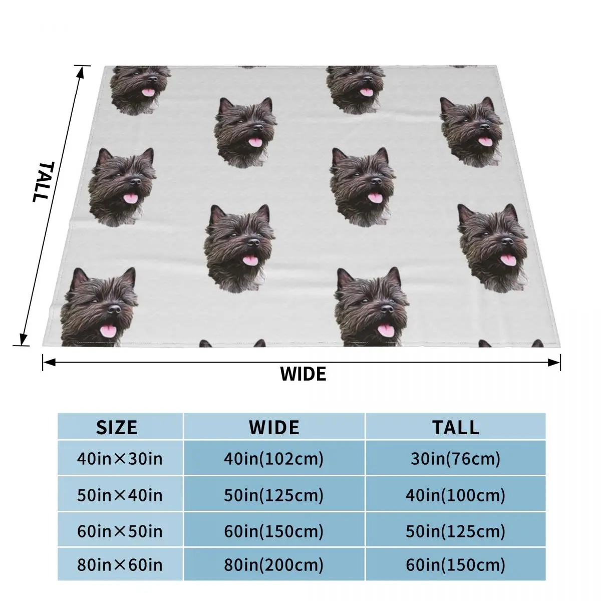 Cairn Terrier Cutie Throw Blanket Luxury St Blankets For Baby Blankets