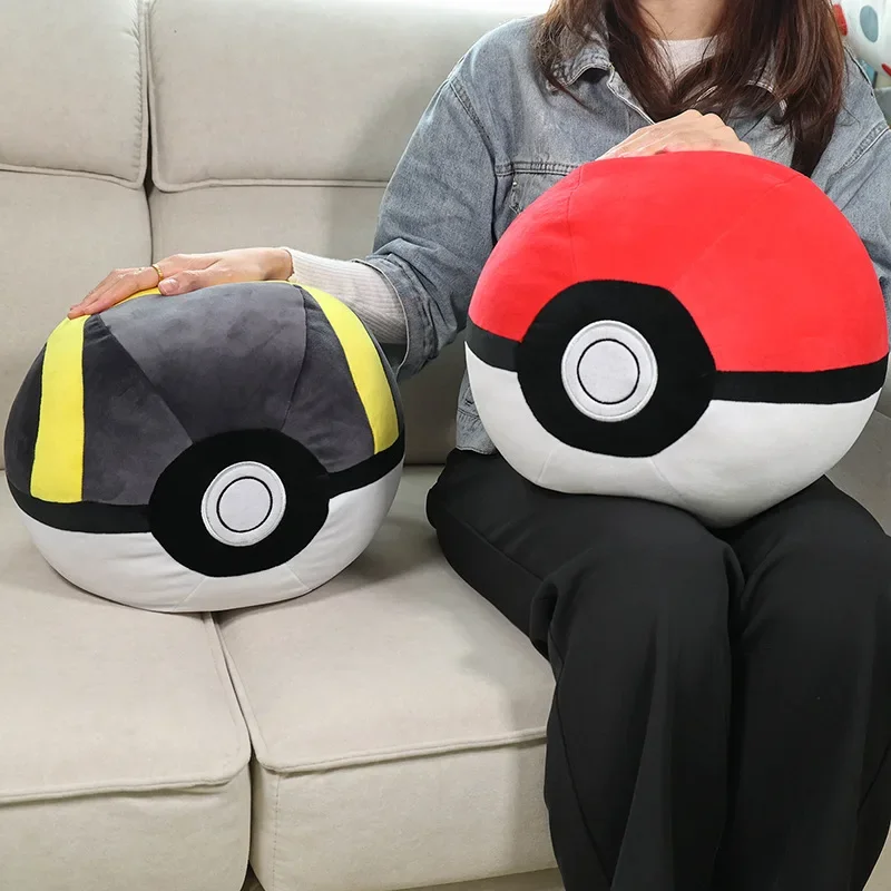 34x26cm Partner’s Poké Ball Pokemon Plush Toys Anime Doll Cute Ornament Pokémon Cartoon Stuffed Plushie Pillow Gift for Children