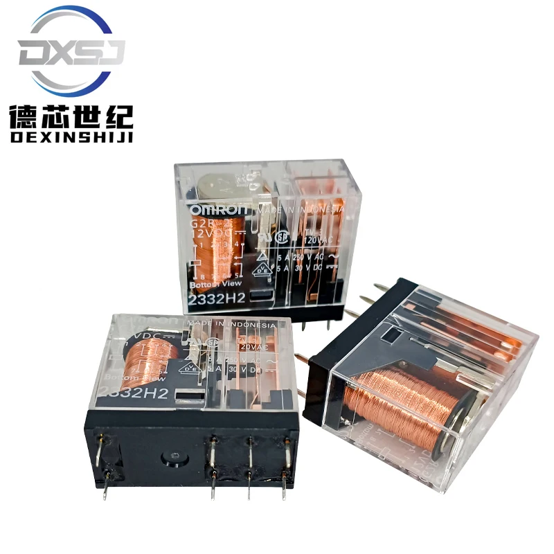 New G2R-1-E-5V DC5V DC12V 24V 24V 48V Power Relay 10A 250VAC 1Pole 8Pin PCB Mount Relay