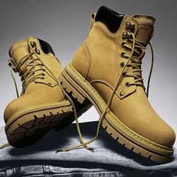 Men's Boots 2022 New Winter Martin Boots Men's Shoes Waterproof Non-Slip Sneakers Men's Tennis Shoes Boots Men's Sneakers Winter