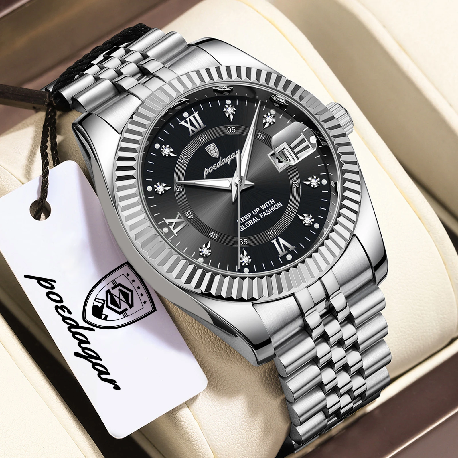 ساعة يد رجالية من ماركة POEDAG - مراجعة Luxury Watch Cartier وسعره