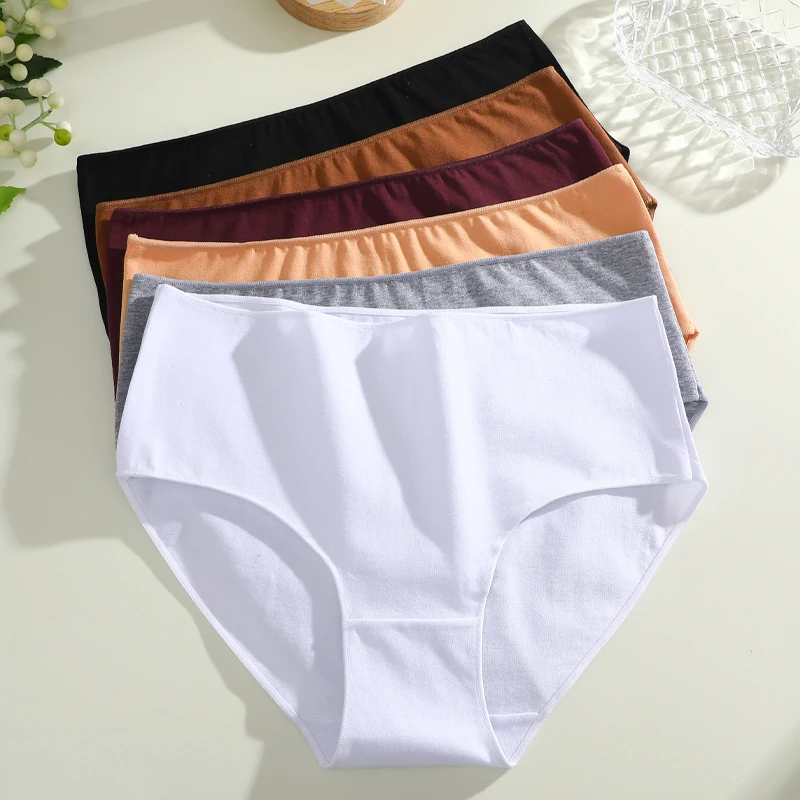 3Pcs/Set Cotton Seamless High Waist Underwear Women Sexy Stretchy Breathable Underpants Solid Color Panties Comfort Briefs S-XXL - Image 2