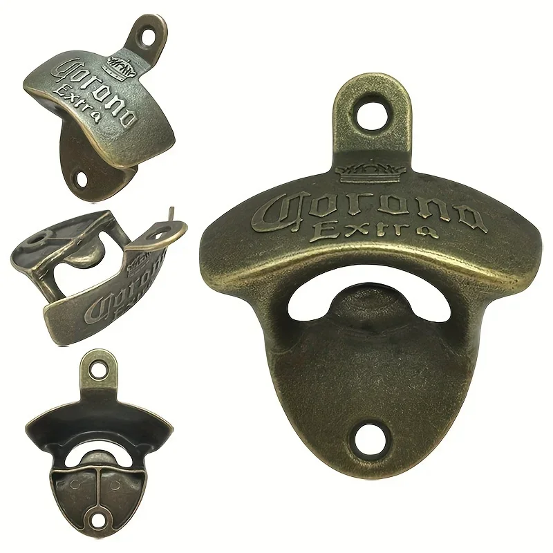 1/3PCS Corona Extra Wall Mounted Bottle Opener with Screws Easy Install Ideal for Home Bar and Kitchen Gadgets DIY Bottle Opener