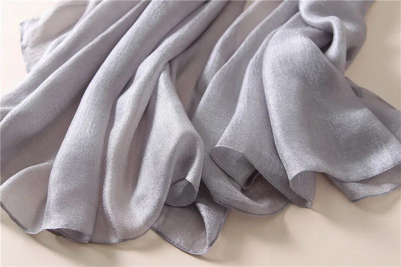 2023 luxus Marke Frauen Mode Schal Plain Solide Seide Leinen Schals Schals Sommer Dame Bandanas Pashmina Foulard Hijab 180*90 cm – Detail 37