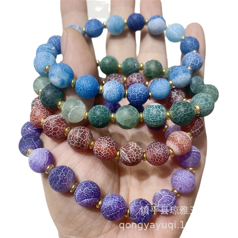 سوار Gall Golden Sima Xueling كامل الدم ملون بدائرة واحدة نمط العقيق التجوية #5