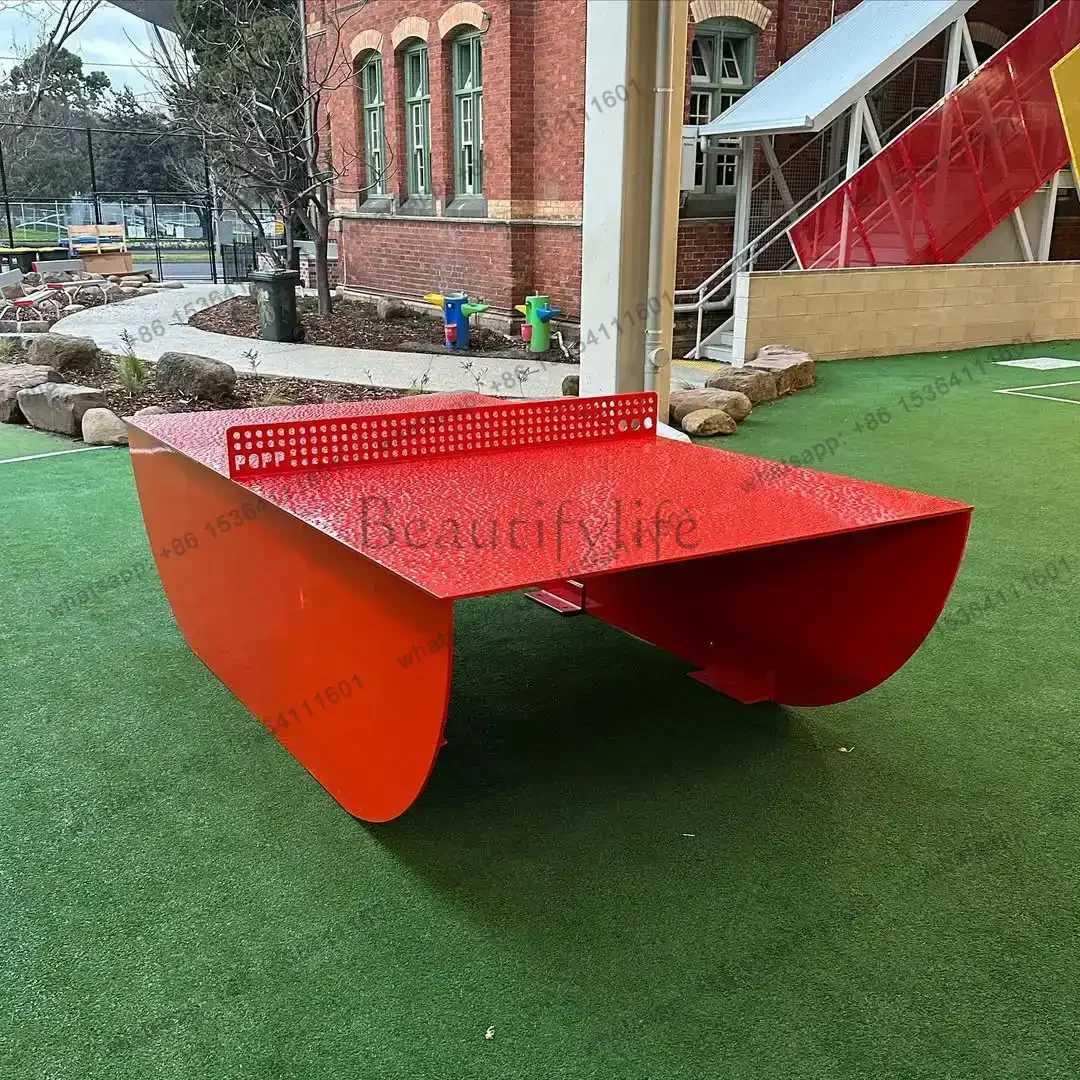 

Outdoor Tables And Chairs Courtyard Open-air Leisure Nordic Aluminum Alloy Cafe Integrated Table Tennis Bar Long Table Chairs