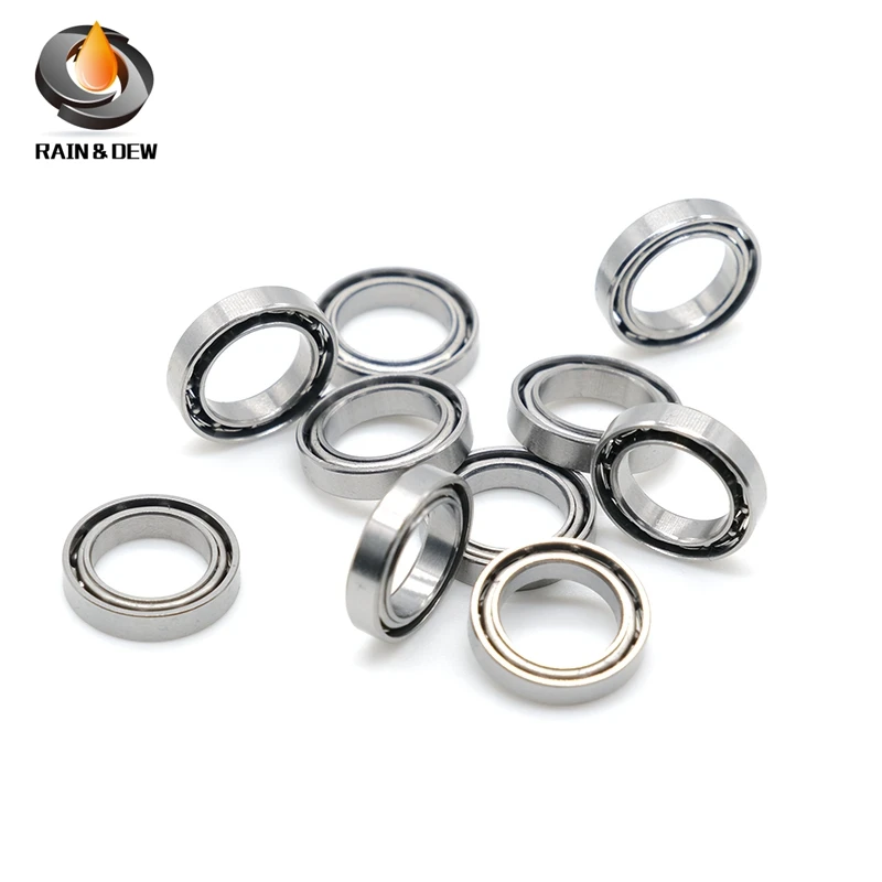 

10Pcs 8x12x2.5mm SMR128 Open Bearing Stainless Steel Ball Bearing MR128