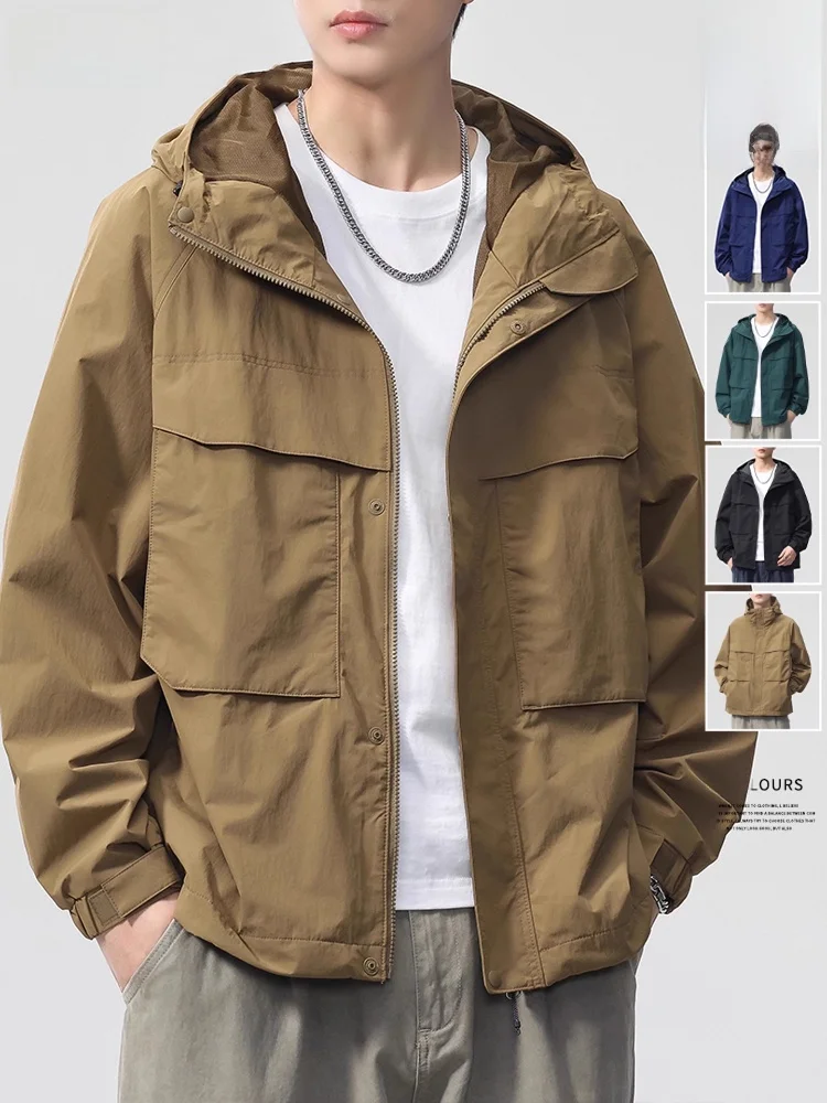 

American Workwear Sle Jaet Men's Spring Autumn Outdoor New Early Autumn Trend Sports Climbing Suit Jaet for Men