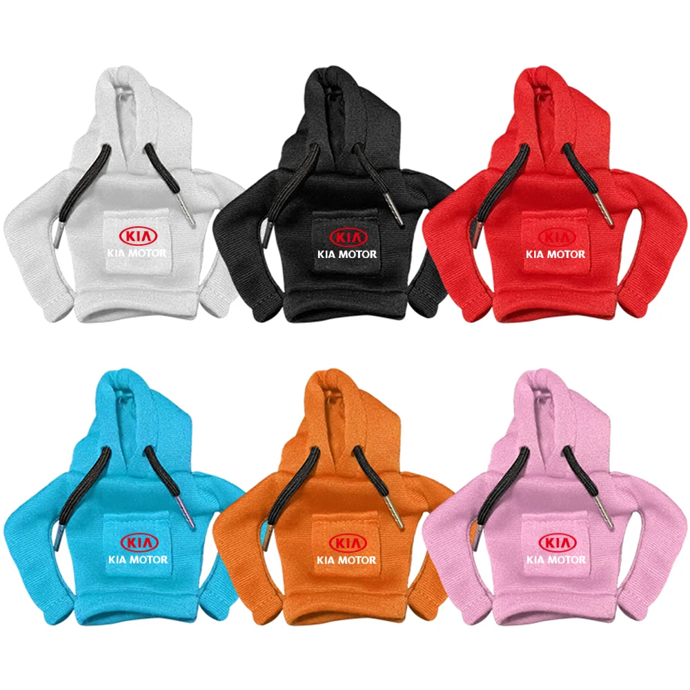 Hoodie Auto Gear Shift Lever Cover Sweatshirt Gearshift Cover Change Lever Knob Car Decorations For KIA Rio Ceed Sportage Soul view 5