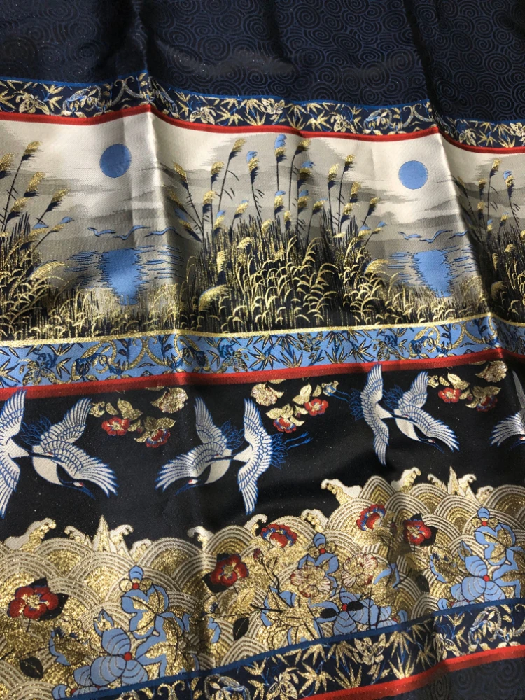 

Jacquard Fabric for Long Skirt Customized High-end Clothing Design Fabrics Diy Sewing Polyester Cloth Wholesale120x165cm