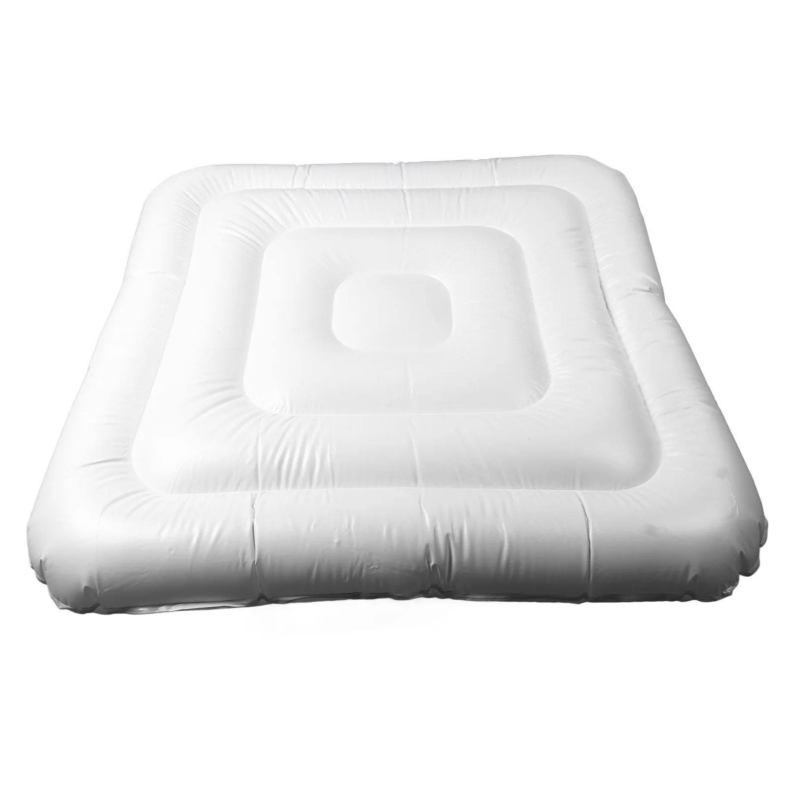 4,2ft diameter opblaasbare hot tub cover PVC stofdicht regendicht geïsoleerd energiebesparend deksel voor vierkante hot tub