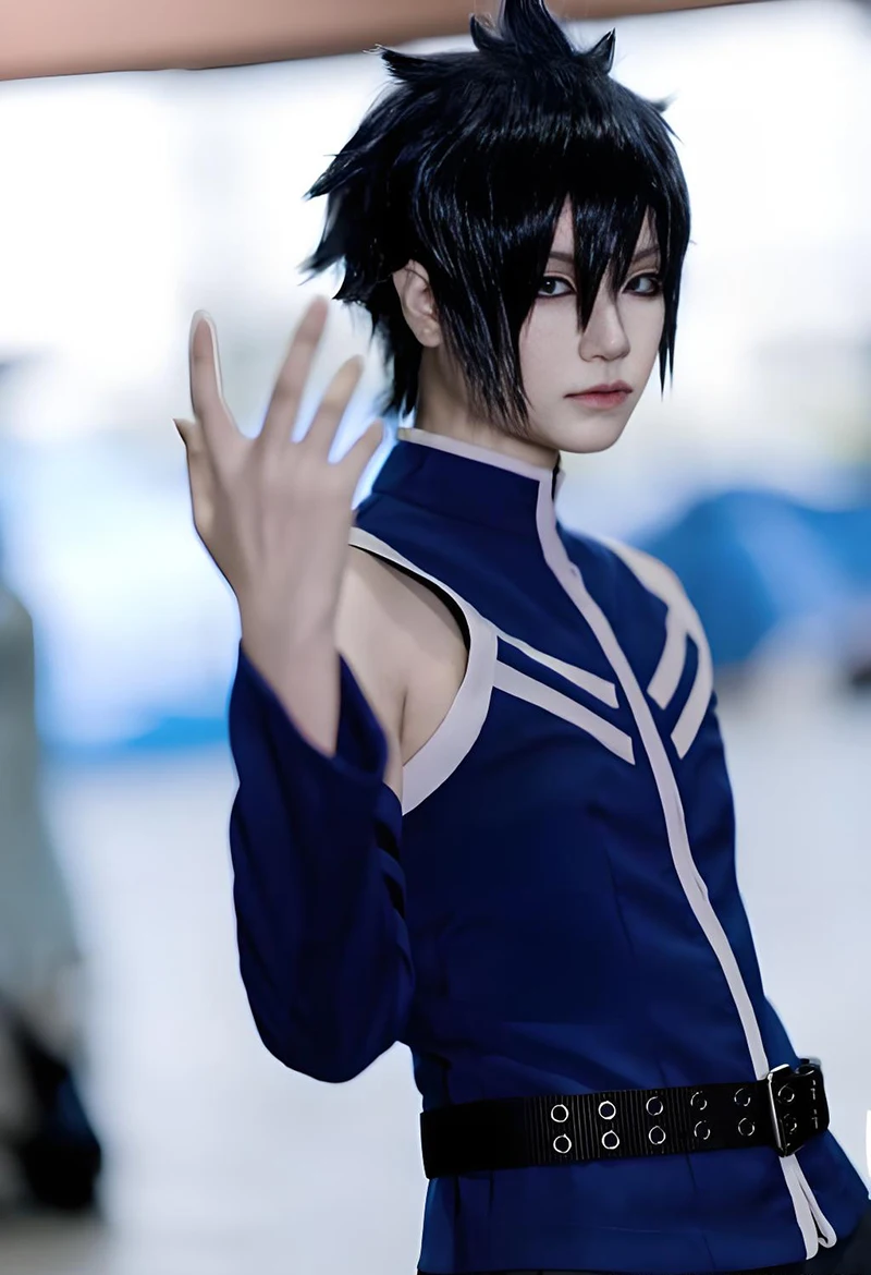 Gray Fullbuster Cosplay Costume top pants and sleeves for Halloween Christmas party costume for men women costume