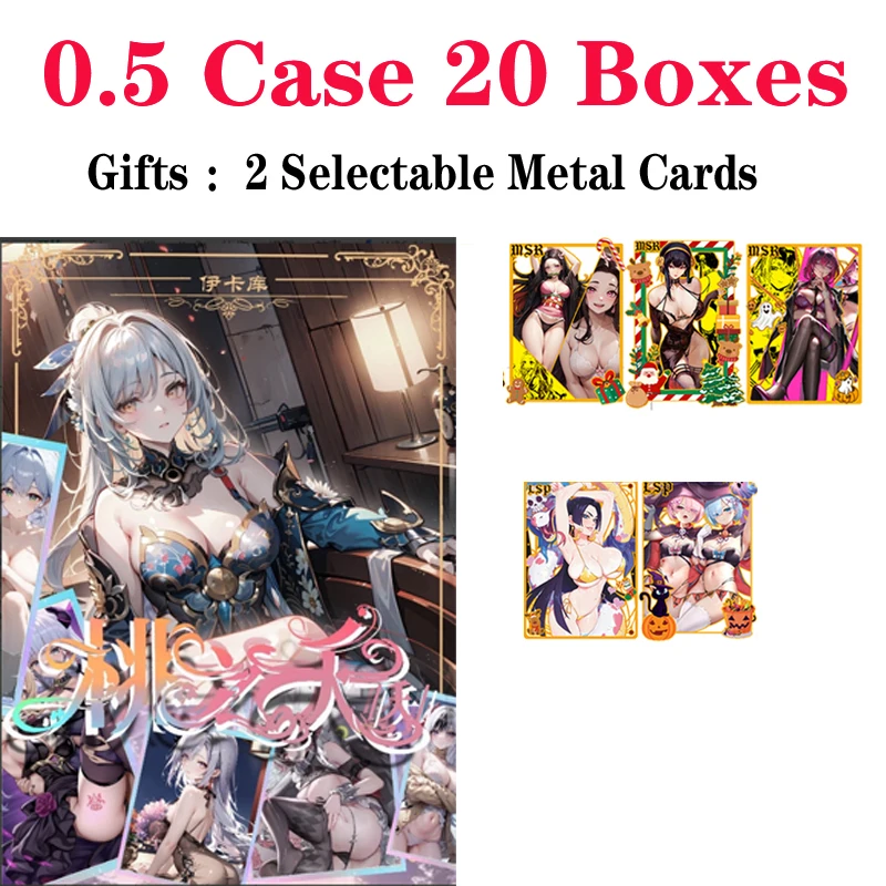 

Newest Goddess Story Cards PEACH BLOSSOM Goddess Story Collection Card Waifu Booster Box Ccg Acg Doujin Toys And Hobby Gift