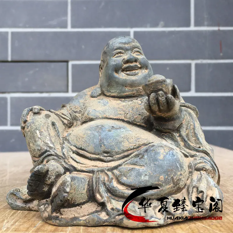 

Rural Returned Bronze Ware, Laughing Mouth Always Open, Big Belly Maitreya Buddha, Prosperous Wealth, Antique Decoration, Old Br