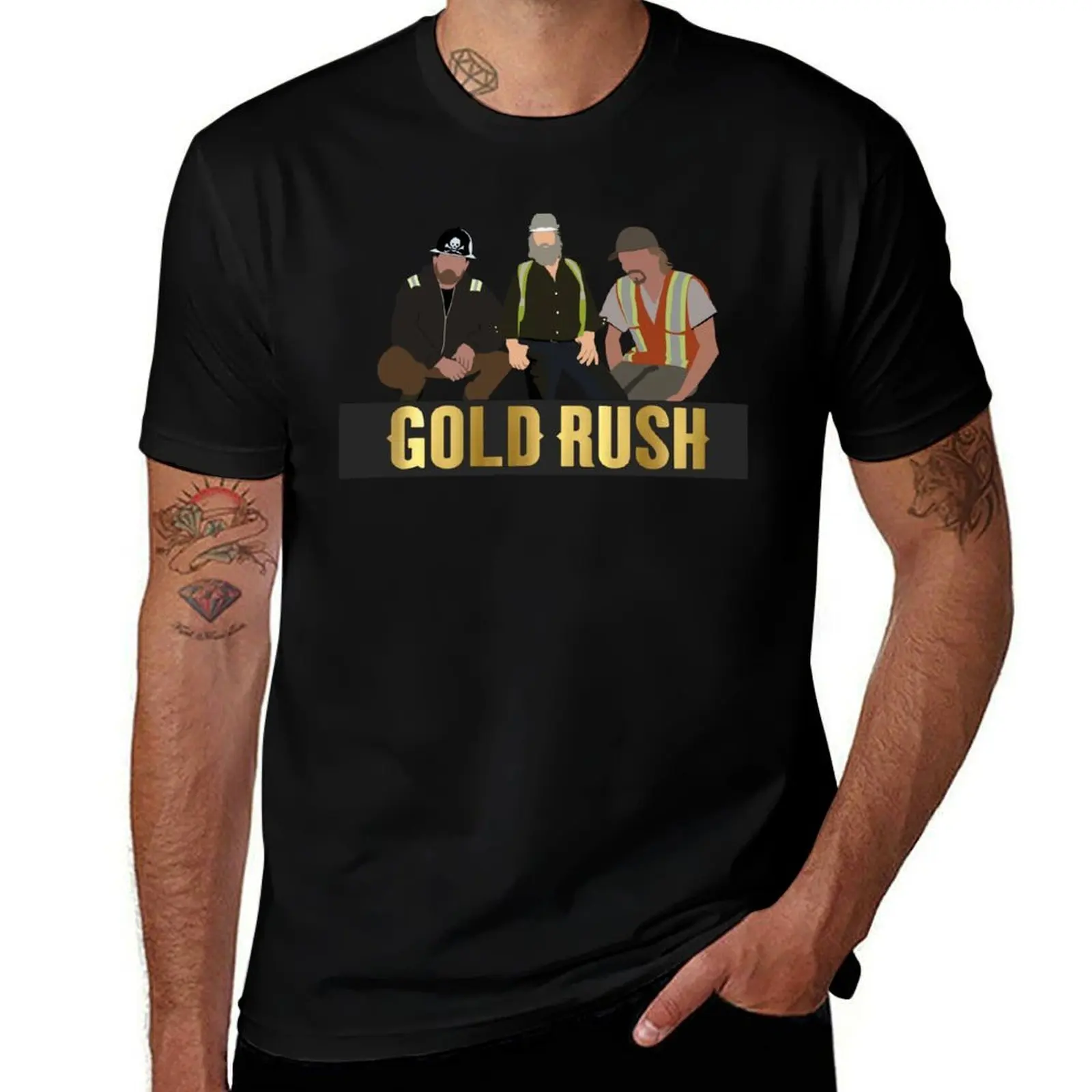 Gold Rush | Parker Schnabel | Rick Ness | Tony Beets T-Shirt Simple Print Design T-Shirt