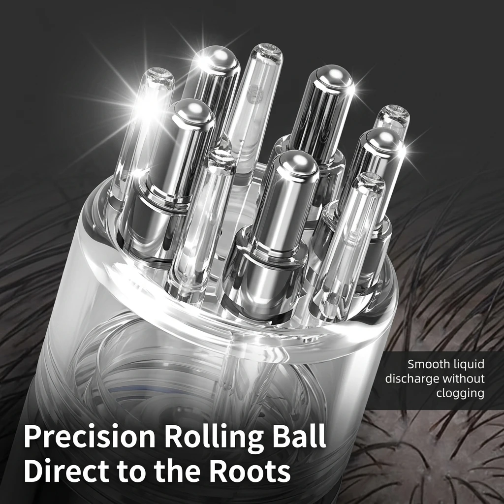 4 In 1 Roller Ball Scalp Applicator Comb Set