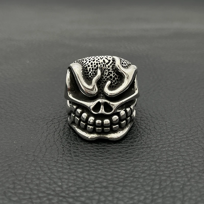 Retro Halloween Chunky Skull Ring for Men punk Statement Jewelry Designer Luxury Quality Unique halloween Gifts