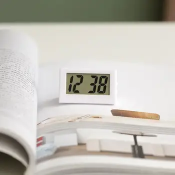 Mini LCD digitální stolní elektronické hodiny pro stolní domácí kancelář 8 nejlepší prodej miniaturní digitální hodiny - №2
