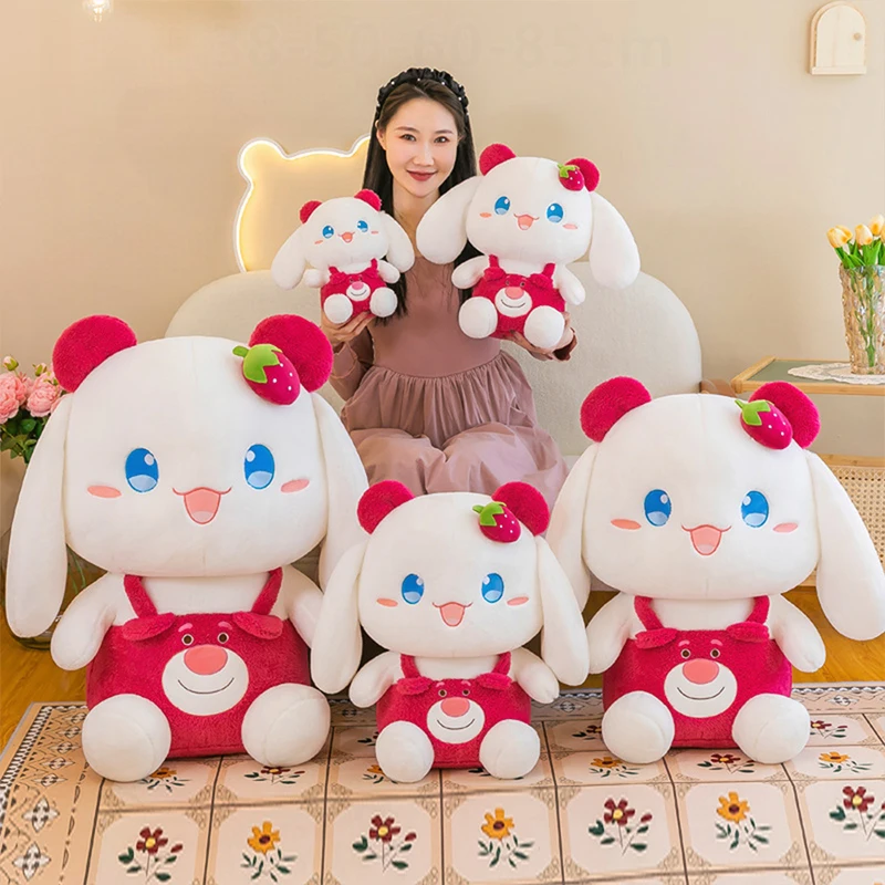 Sanrio Kawaii Peluche Cinnamoroll Bambola di pezza Orso Giocattolo per bambini Compleanno Regalo di Natale Simpatico cuscino forcito Ragazze Sonno Morbido peluche