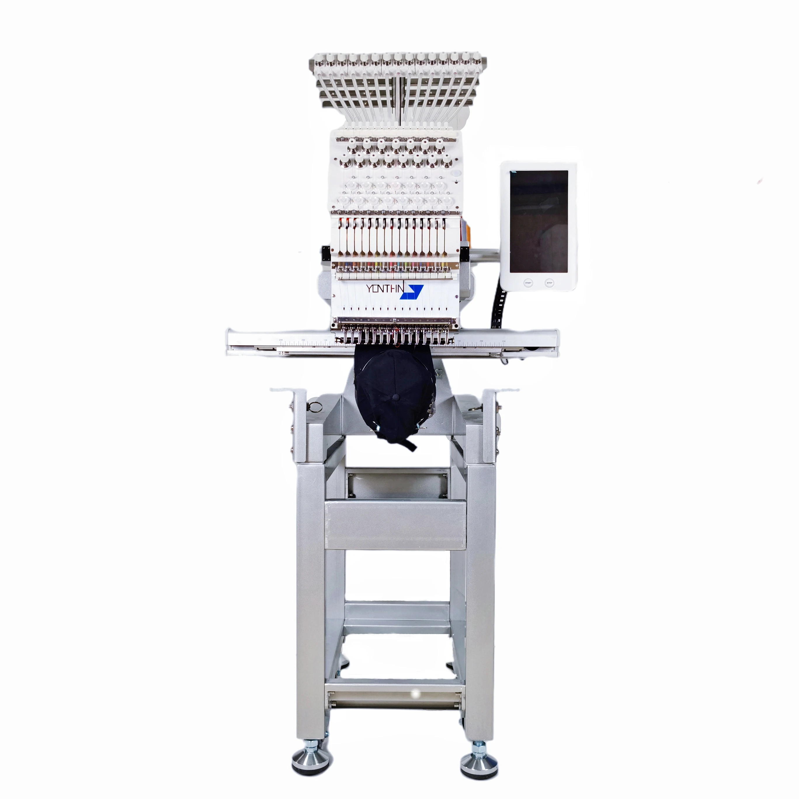 YONTHIN One Head 15 Needles Small Embroidery Machine Home Use Cpomuterized Apparel Machinery for Hat t Shirt Jacket Embroidery